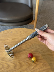Thickened Stainless Steel Potato Masher Manual Fruit Nuts Grinder Home Use Kitchen Tool for Baby Food Puree Maker