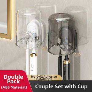 youqin | Bathroom Toothbrush Holder Set for Electric Toothbrushes Cups No Drill Wall Mount