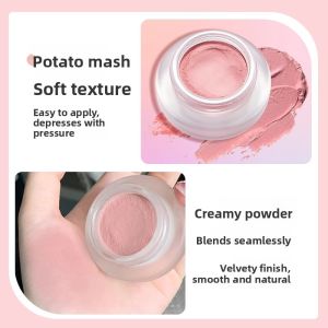 JIUQI | Highlight Blush Cream for Natural Makeup with Rosy Glow and Purple Tones