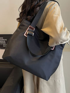 Retro Casual Large Capacity Womens Tote Bag Oxford Cloth Fashion Shoulder Bag Elegant Feeling Autumn Winter New Style Bag