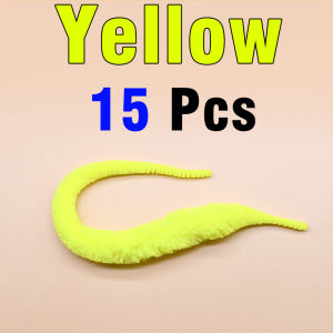 15Pcs Fly Tying Mangum Dragon Tails Snake Wiggle Tail Pike Steelhead Saltwater Baitfish Fly Chenille Materials