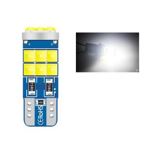 2pcs T10 LED W5W Bulb 194 168 W5W Canbus Wedge Auto Car Interior Reading Lamp License Plate Light No Error 3030 15SMD 12V White