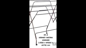 Space-Saving Cloth Drying Hanger/Easy-Fold Cloth Drying Rack/Versatile Clothesline Hanger/Durable Laundry Drying Rack