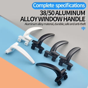Broken aluminum window handle handle plastic steel toilet bathroom flush single point latch seven word handle aluminum handle
