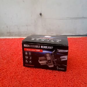 Senter Kepala LED ZOOM ONELIGHT GCS-SS043: Rechargeable Headlamp & Model Kamera WHITE LASER