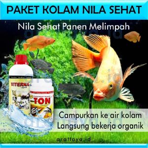 BIANG PUPUK KOLAM DAN VITAMIN IKAN NILA SEHAT 1 PAKET