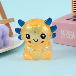 Schylling | Cute Sparkling Pinch Maltose Seat Salamander Stress Ball Squishy Sensory Fidget Toy Stress Relief Squeeze slow rebound gift