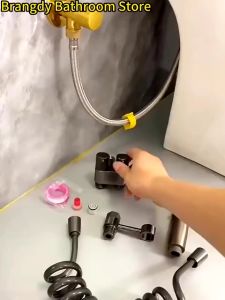 Stop Kran Single Stainless Keran Air Double Angle Valve Kran Cabang shower Shower Mesin Cuci Keran