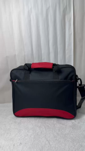 Black Briefcase Extra Large 17 inch Oxford Shoulder Bag Business Sports Tote Laptop Strap Protective Document Beg