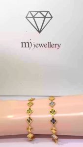 MJ Jewellery 375/9K Gold Clover Leaf Bracelet T173H