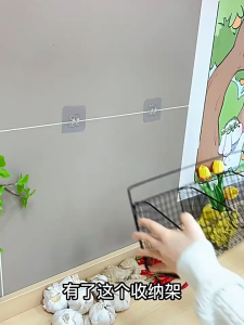 Kitchen Storage Rack Food Storage Rack Wall Mounted Storage Rack for Condiment Spice Ginger Garlic Chilli