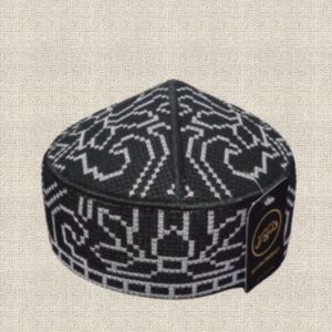 Peci Kopyah Pakistan Songkok Bordir Hitam Putih