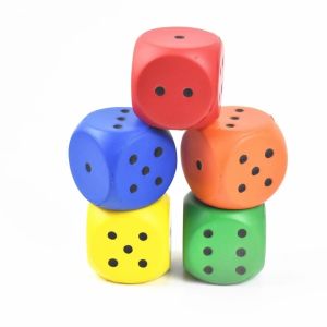 Slow Rebound Foam Dice Soft Solid Stress Relief Toy Excessive Emotion Venting Pressure Reducing Gaming Accessories