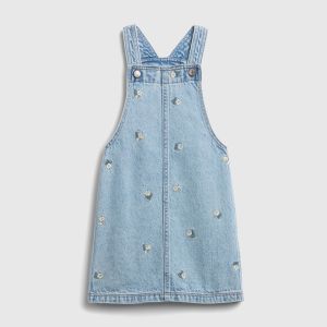 Gap | Daisy Embroidery Denim Dungaree Dress
