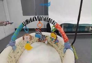 HOMIE Zebra Stroller Clip (0-1 Year Soothing & Educational Crib & Car Seat Interactive Hanging Toy)