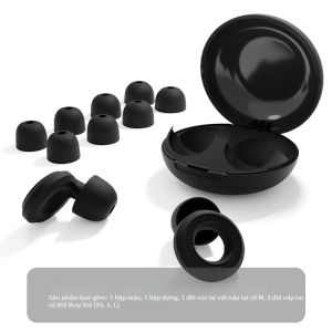 Nút Tai Silicon Dành Cho Ống Tai Nhỏ - Thiết Kế Vừa Vặn Giảm Tiếng Ồn Hỗ Trợ Giấc Ngủ Cách Âm Mạnh Mẽ Chất Liệu Mềm Mại Thoải Mái