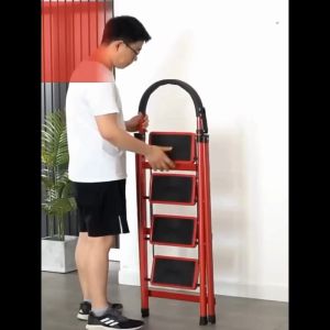 Furnimall 5 Steps/6 Steps Foldable Ladder /Multipurpose Folding Ladder/ Portable Steel Pipe Ladder/Tangga Lipat Rumah 梯子