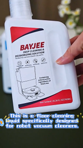 BAYJEE Multi-Surface Deodorizing Floor Cleaning Liquid Solution Detergent For ECOVACS Roborock Xiaomi Dreame Robot Vacuums 750ML