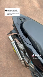 knalpot RMS putih titan rms samlong inlet 38 dan inlet 50 Vario125 Vario150 beat  mio pcx nmax