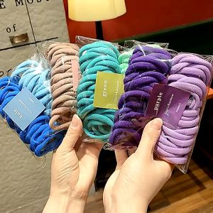 Ikat Rambut Bahan Karet Elastis 50 PCS Set Ikat Rambut Fashion Murah Berkualitas Tidak Mudah Patah