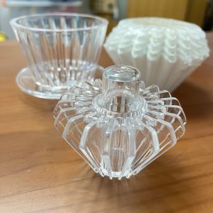 Cone Coffee Paper Filter Presser Assistant for Paragon T1 Filter Cup Hot Water Stamping Tool Filter Paper Shape Retainer