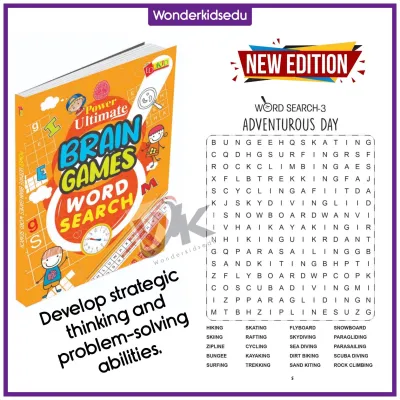 Word Search Book Ultimate Brain Games Crossword Puzzle for Kids Word Games Brain Teaser Hobbies