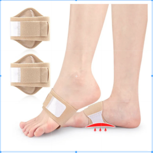 2PCS Arch Protector Flat Arch Support Orthopedic Pad Adjustable Plantar Fascia Shoes Mens and Womens Sports Insoles