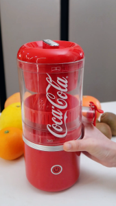 CoCa Cola Mini Electric Juicer USB Charging Multifunctional Automatic Fresh Squeezer Fruit Portable Detachable Kitchen Blender
