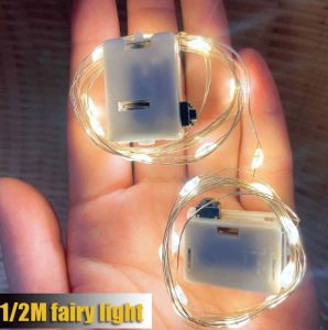 (Battery Included)LED String Fairy Lights Waterproof Indoor and Outdoor Decorative Lamp 1/2M