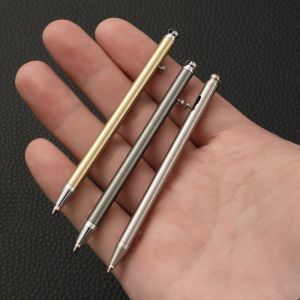 Brass Mini Bolt Pen EDC Portable Keychain Pendant Travel Pocket Signature Pen Gift Portable Multi-functional Pen