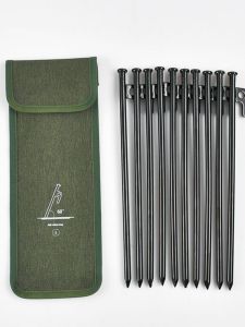 Stainless Steel Tent Stake for Outdoor Camping Windproof Beach Ground Nail Tent Pin Anchor Peg Tube Type Camping Gear Accessory