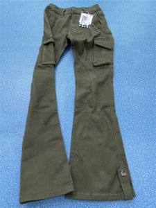 Quần Jeans Công Sở Xanh Military Cạp Lows Quần Jeans Nữ Mùa Hè Thường Ngày Cạp Cao Quần Ống Loe Cao Cấp Phong Cách Đường Phố