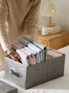 Foldable Storage Box Clothes Organizer Large Capacity Storage Box Stackable Wardrobe Drawer