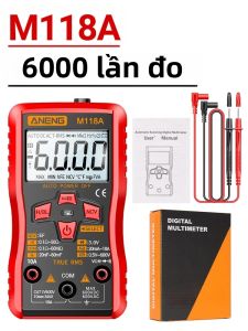 ANENG | Máy Đo Vạn Năng Kỹ Thuật Số True RMS ANENG M118A 6000 Số Đo Đo Điện Áp/dòng Điện AC/DC Đo Điện Dung Kiểm Tra Điện Áp Không Tiếp Xúc (NCV) Với Đèn Nền