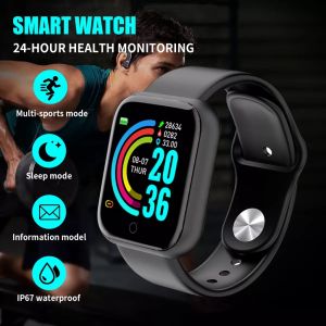 Hot Selling Y68 Smart Bracelet D20 Heart Rate Smart Watch Blood Pressure Sports Bluetooth Watch Gift Electronic Products Waterproof Smart Bracelet Wristband for Kids Women Men jam tangan perempuan lelaki jam tangan lelaki tahan air watches for women