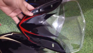 Windshield Visor Aerox standar model black Series Super Tebal WINVARIASI55