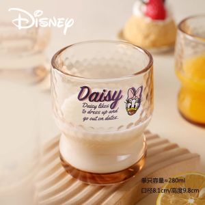 Retro Hammer Pattern Glass Cups Set of 4 in Gift Box Cartoon Tea Colored Water Beer Juice Drinking Glasses Creative round Cylinder