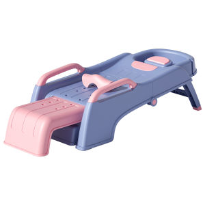Foldable Hair Washing Chair for Adults And Children Plastic Bath Chair for Babies And Toddlers Comfortable Lazy Hair Washing Bed