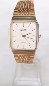 Đồng hồ REBLE Nữ Chính hãngVỏ dây thép không gỉ Mặt chữ nhật .Máy Quạt Nhật .Hàng đã qua xử dụng