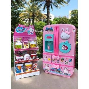 yishujia office | Pretend Play Kitchen Refrigerator for Girls