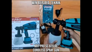NRT-PRO SC820DC Cordless Spray Paint Gun Mesin Spray Gun Baterai Cordless 20V SC 820 DC SC 820 SC820