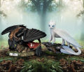 Beast Kingdom Dragon Trainer Night Fright No Toothie Collectible Statue Level Toy Display Piece Ideal Gift for Ages 8+. 