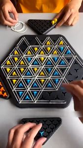 Chain Triangle Geometry Board Chess Game Rubber Band Party Game Educational Interactive
