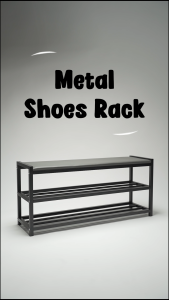 SOKANO (Buatan Malaysia) OR020 Metal Shoe Rack Sturdy with Cushion Bench with 2 Tier Shoe Storage Shoe Rack Shoe Shelf Rak Kasut Besi Kuat Kusyen Lembut