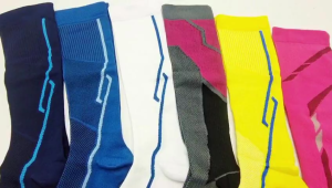 Sports Running Foot Compression Socks for Men Women Plus Size Elastic Cycling Basketball Football Athletic Travel Knee High Stocking Soccer Yoga Socks