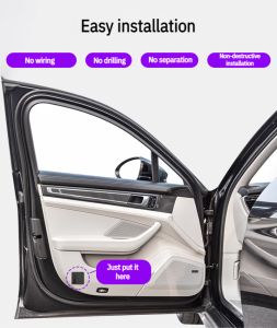 Angel Wings Welcome Car Door Logo Light Wireless Led Magnet Sensor Shadow Projector Light No Installation Required