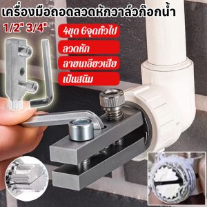 เครื่องมือถอดลวดหักวาล์วก๊อกน้ำ ใช้ถอดก๊อกน้ำ4 หุน 6 หุน ที่หักคา ถอนเกลียว ถอดเกลียว ชุดถอนเกลียว สกรู น๊อตขาด