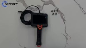 4.3 IPS Screen Industrial Endoscope Camera 8mm 1080P HD Handheld Borescope Rigid Cable 2600mAh Inspection Pipeline Car