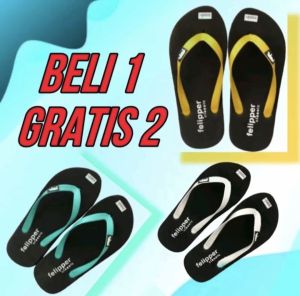 BELI 1 GRATIS 2 Sandal jepit pria pelipper sandal pria kasual