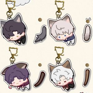 Tail Wagging พวงกุญแจเกม Love และ Deepspace Xavier Zayne Rafayel Ralayo Sylus คอสเพลย์อะคริลิคพวงกุญแจรูปจี้แฟนของขวัญ